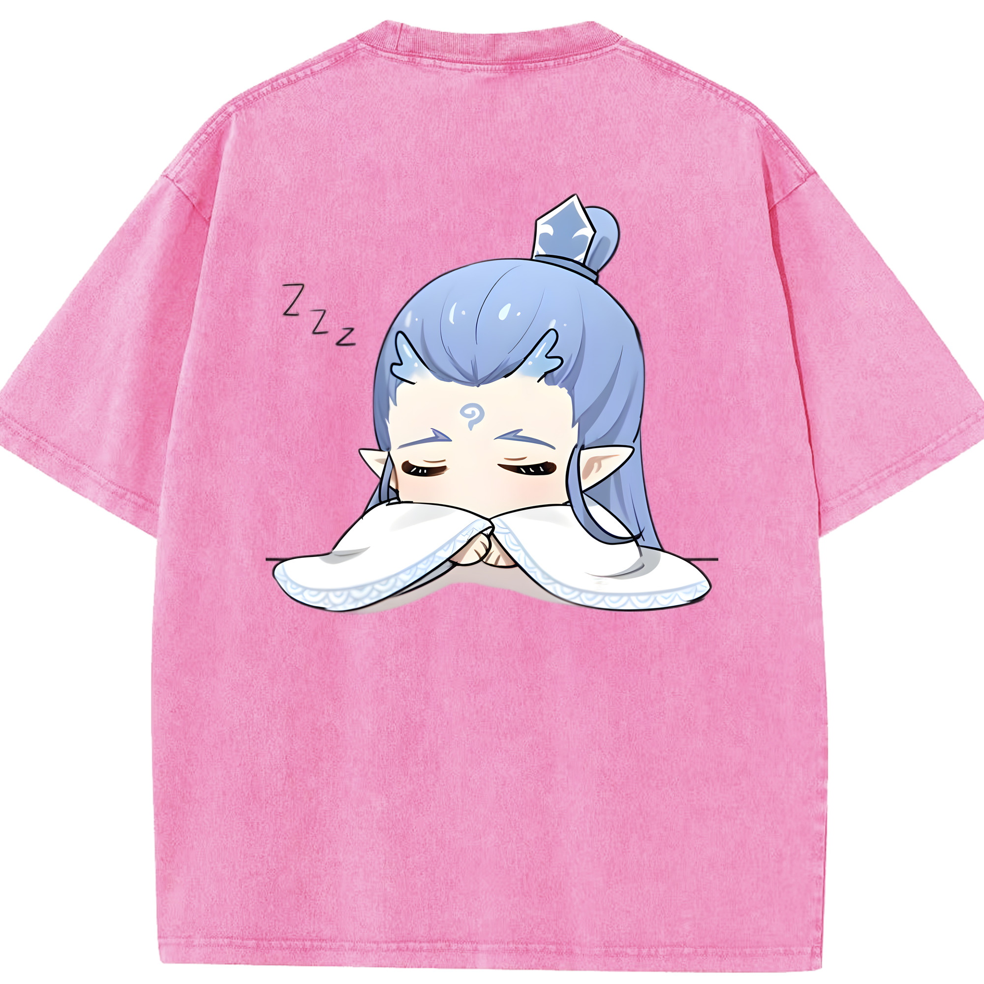 （画像用） Ne Zha 2 ナタ 魔童の大暴れ 綿100% ヴィンテージ風 半袖Tシャツ（背面プリント）